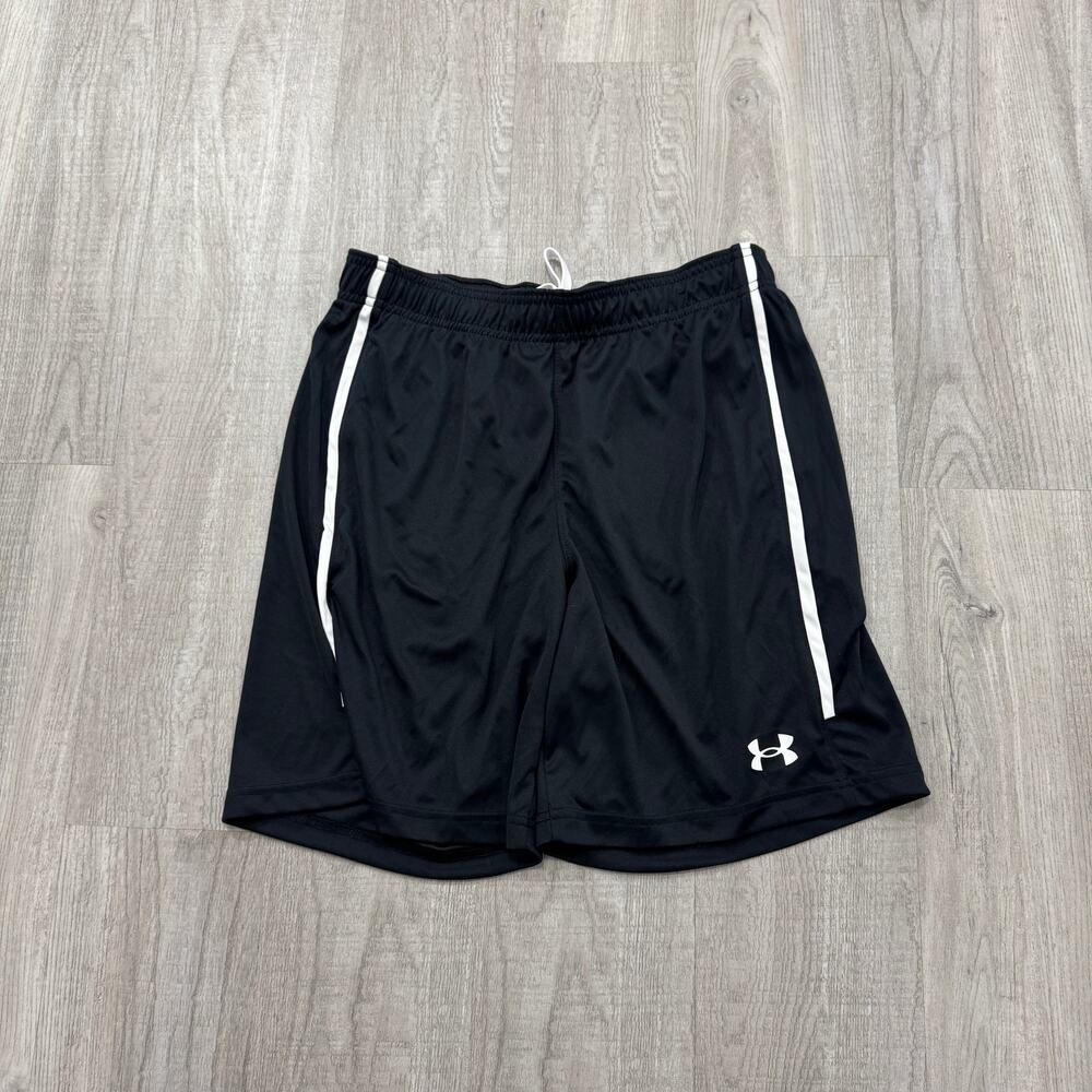 NWT Under Armour Maquina 2.0 Short Men's Medium Black White Athletic Sports